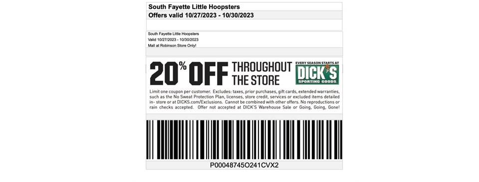 DSG Shopping Pass 10/27 - 10/30